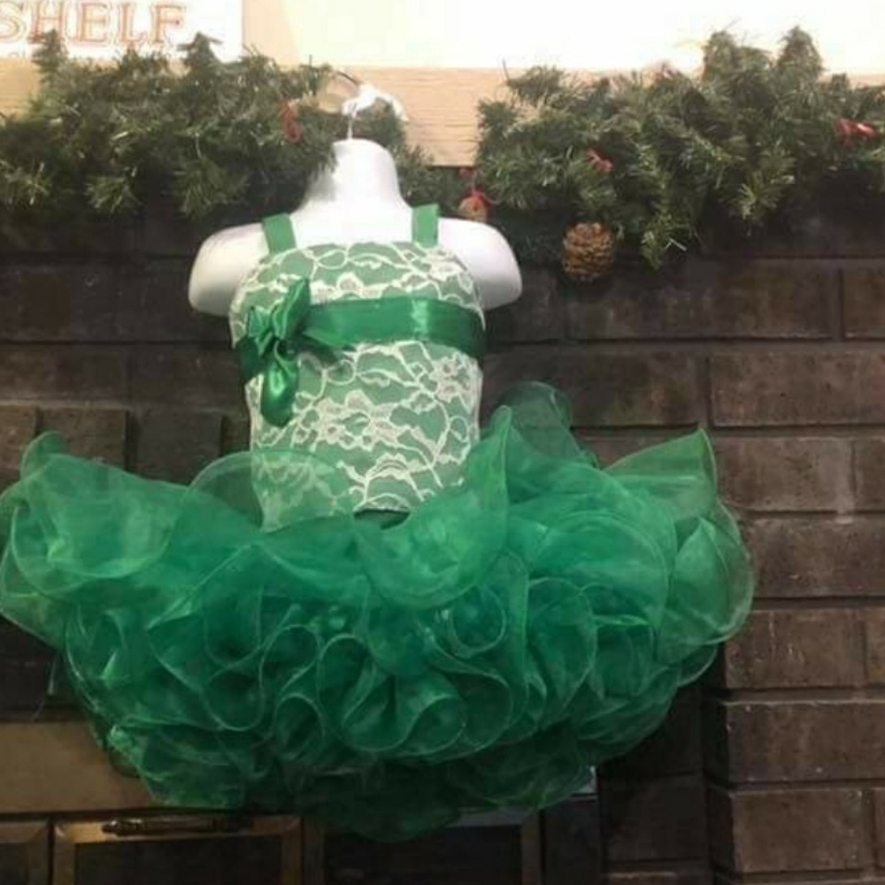Toddler 3T Emerald green Pageant dress